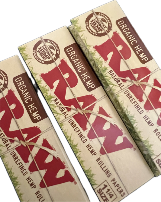 Raw Unrefined Natural 1 1/4” Sheets 3 Count