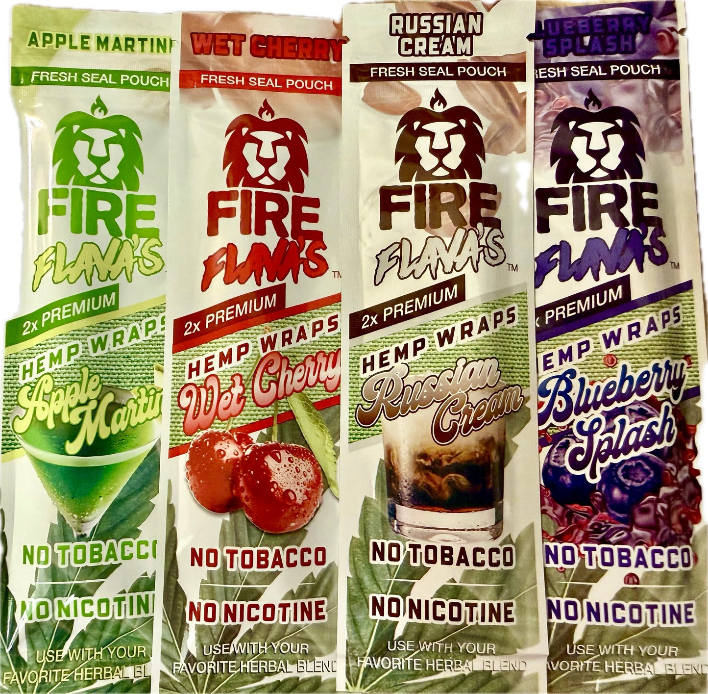 FIRE FLAVAS - Hemp Wraps Variety Pack (4 Count)